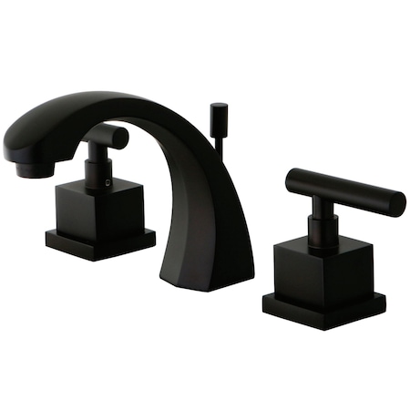 Kingston Brass KS4985CQL 8" Widespread Bathroom Faucet, Oil Rubbed Bronze KS4985CQL